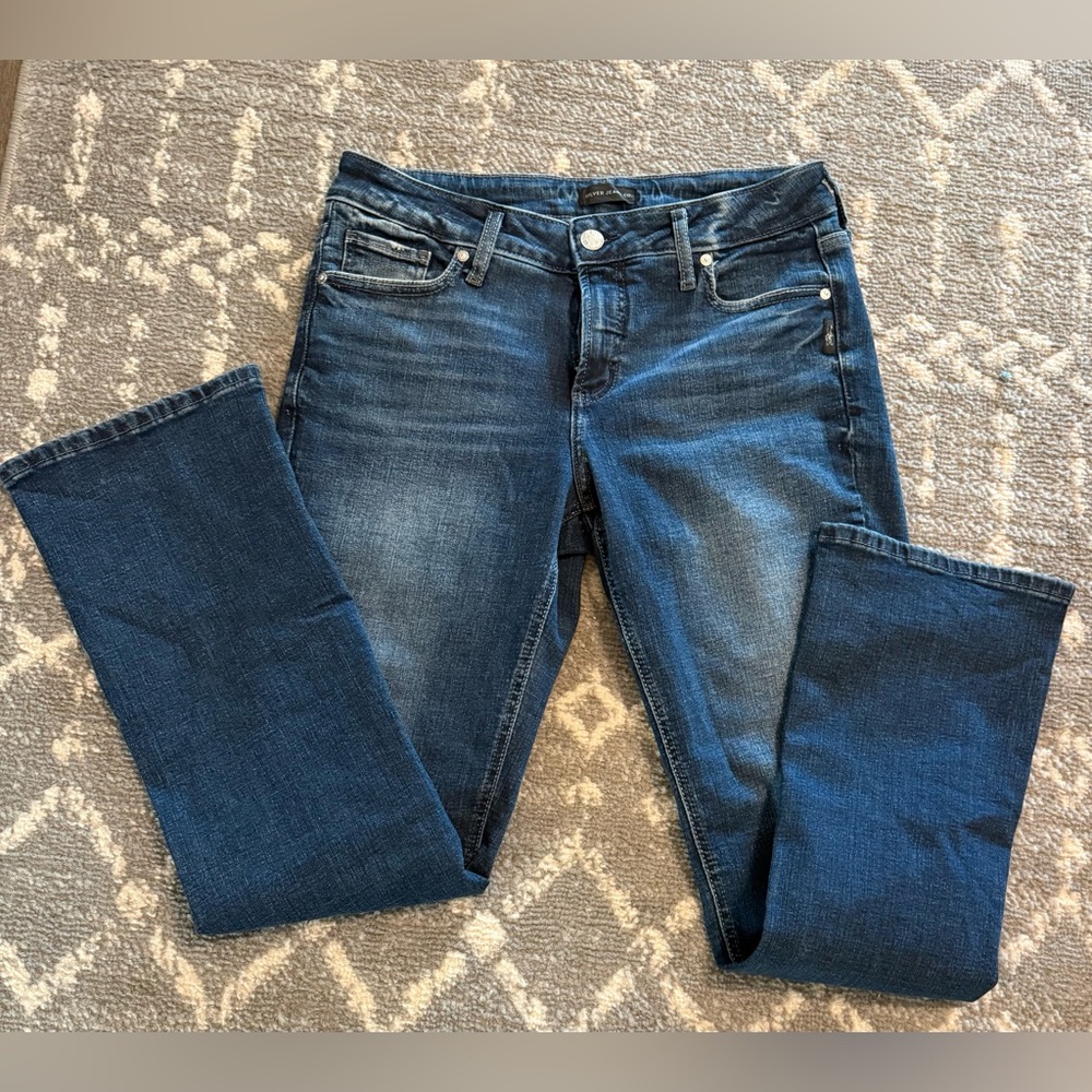 NWT Silver Jeans Women's Dark Blue slim boot Leg Jeans